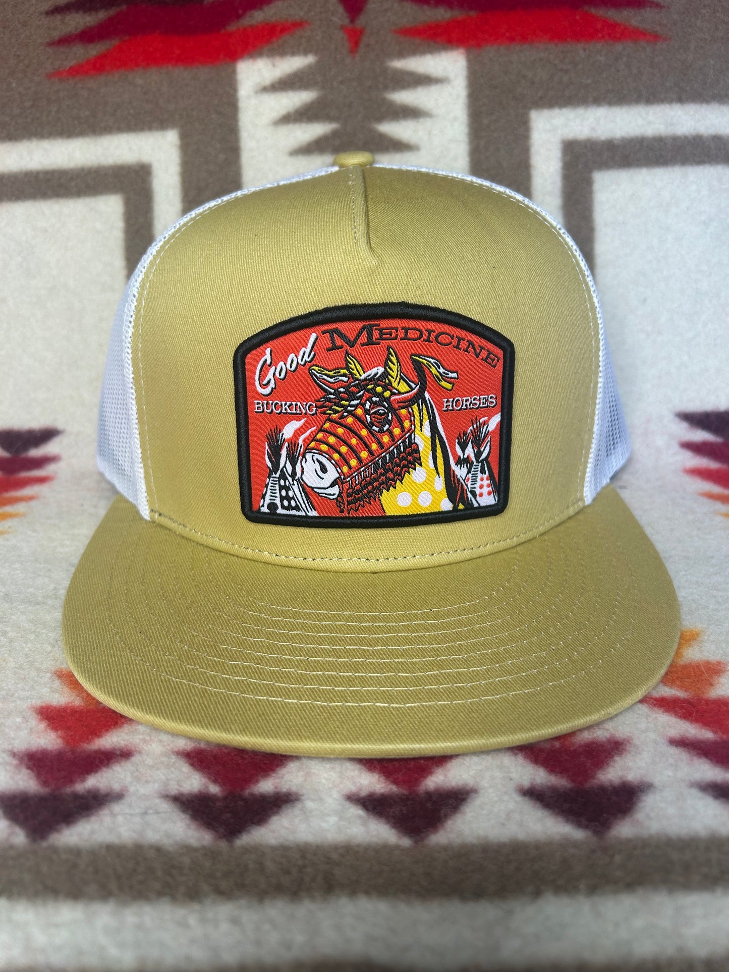 Good Medicine Bucking Horses War Horse SnapBack