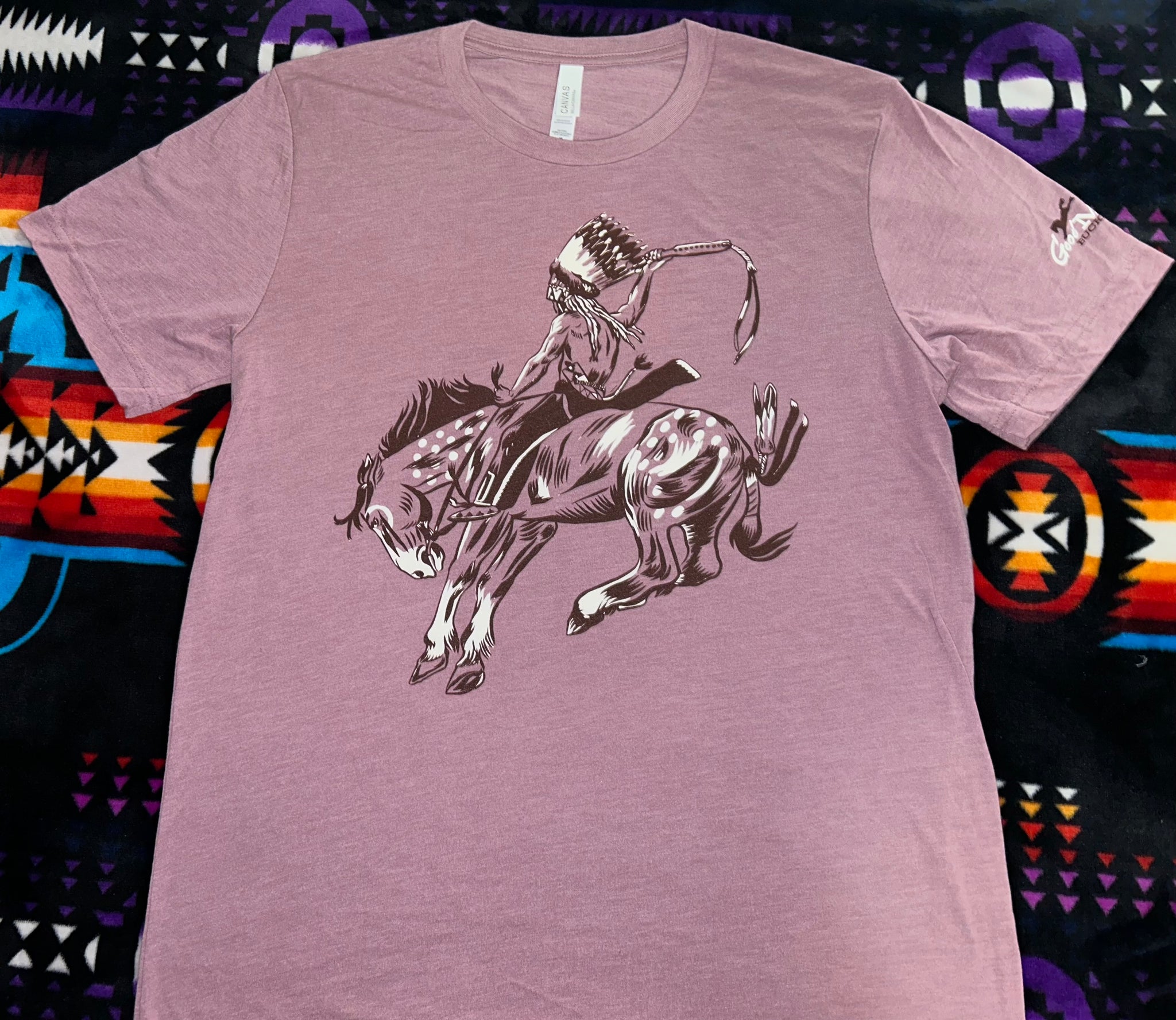 Blackfoot Bronc Tee – Good Medicine Bucking Horses LLC
