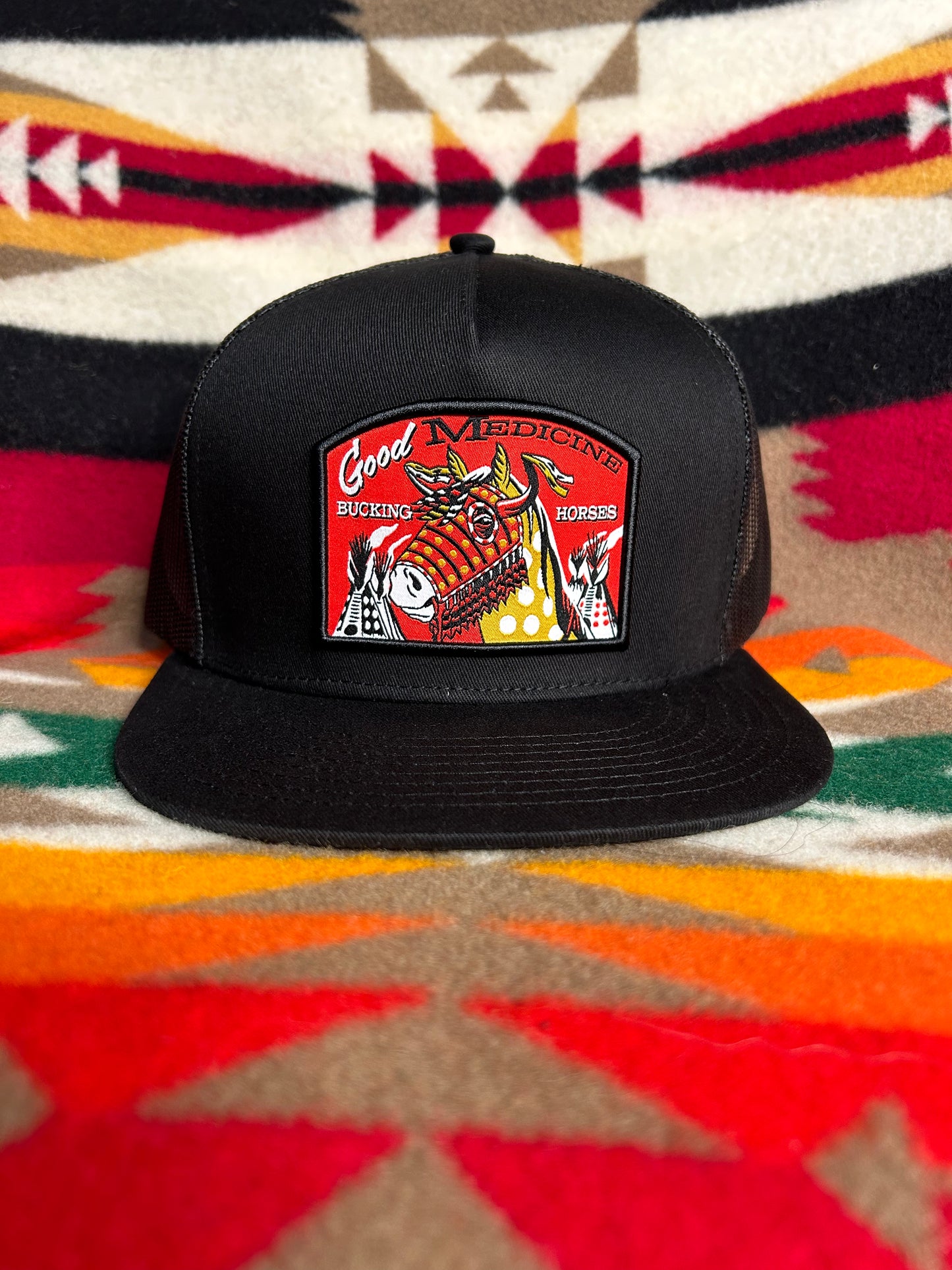 Good Medicine Bucking Horses War Horse SnapBack